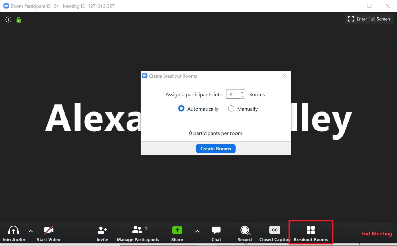 zoom breakout rooms self assign