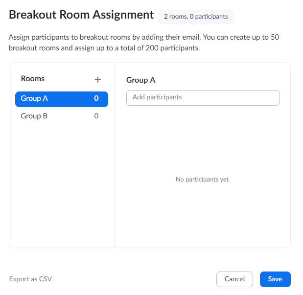 Tutorial Zoom breakout rooms Department of History University of