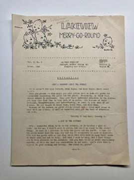 A sketch of the faces of eight women and a paint pallet labeled “me.” The text reads, “A Peak at our Contributors.”   