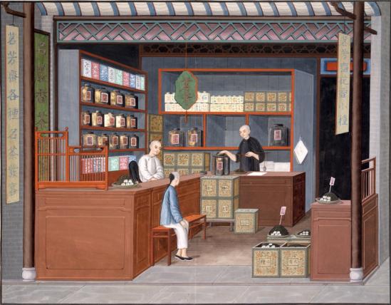 Tea Shop, c. 1825 Guangzhou, China