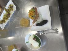 Food resulting from a cooking class in Spain