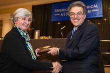 Professor Patricia Ebrey receiving award