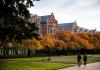 UW Quad with Autumn Leaves