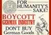 Boycott German Goods poster