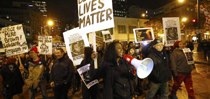 Black Lives Matter protesters, Seattle, 2014