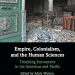 At the top of this book cover is a photograph of the entrance to the National Museum in Rio de Janero, Brazil, following a fire. An ornate green door on the left opens onto a room littered with debris from the fire, with turnstyles, an intact meteorite, and stairs in the background. Below the image is the title of the book and the names of the editors.